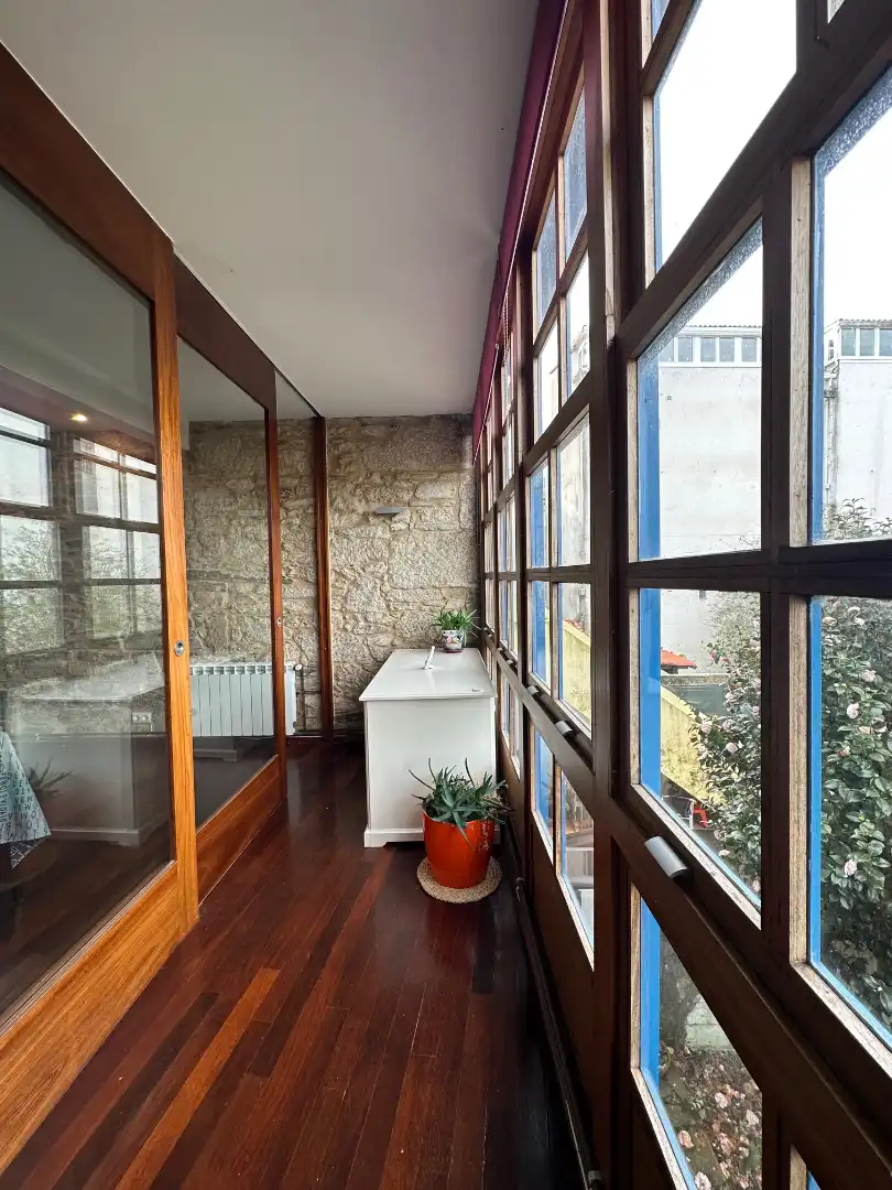 Terrasse von Wohnungen zur Miete in Santiago de Compostela  mit Heizung, Privatgarten und Parkett