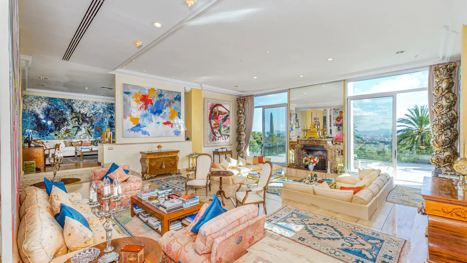 Sala de estar de Casa o chalet en venta en  Palma de Mallorca con Aire acondicionado, Calefacción y Parquet