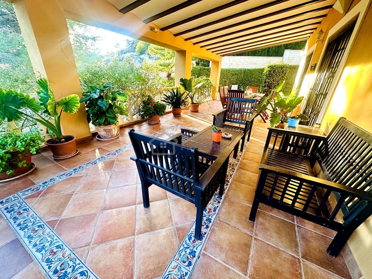 Terrassa de Casa o xalet en venda en Finestrat amb Aire condicionat, Jardí privat i Terrassa