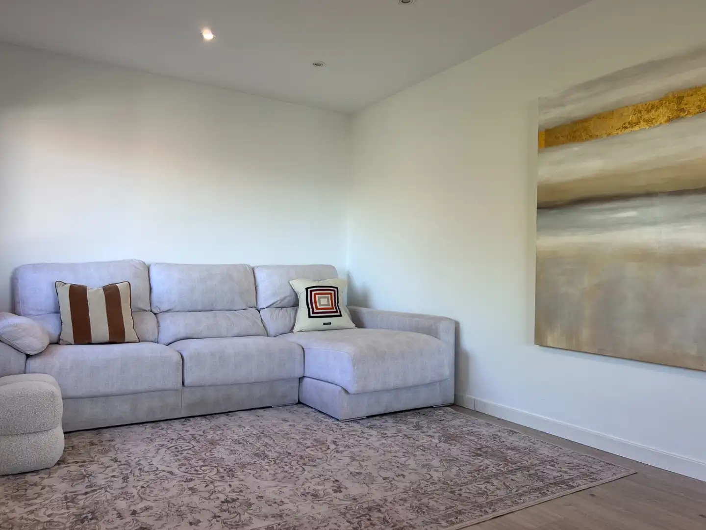 Living room of Flat for sale in Vilassar de Dalt  with Air Conditioner, Heating and Parquet flooring