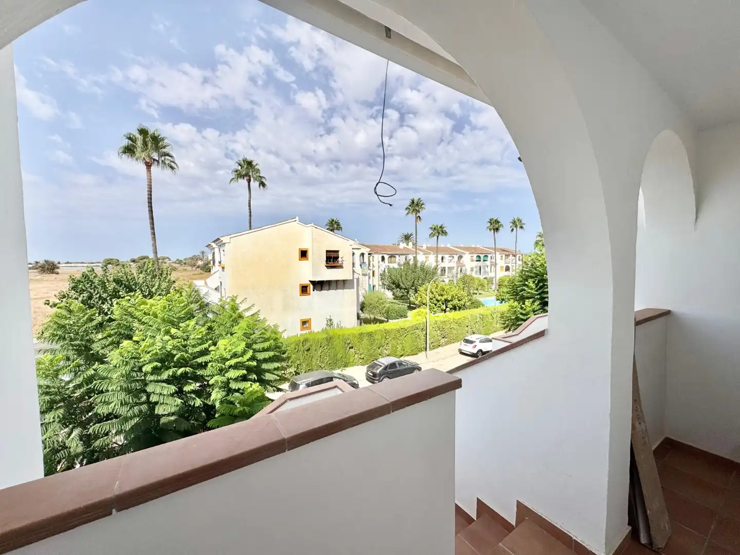 Außenansicht von Wohnungen zur Miete in San Javier mit Klimaanlage, Terrasse und Schwimmbad