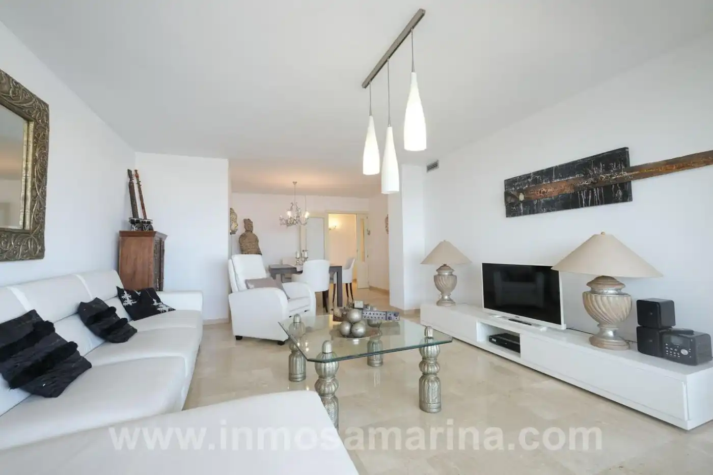 Sala de estar de Piso de alquiler en  Palma de Mallorca con Aire acondicionado, Calefacción y Terraza
