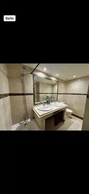 Badezimmer von Maisonette zur Miete in Manilva mit Klimaanlage, Privatgarten und Terrasse