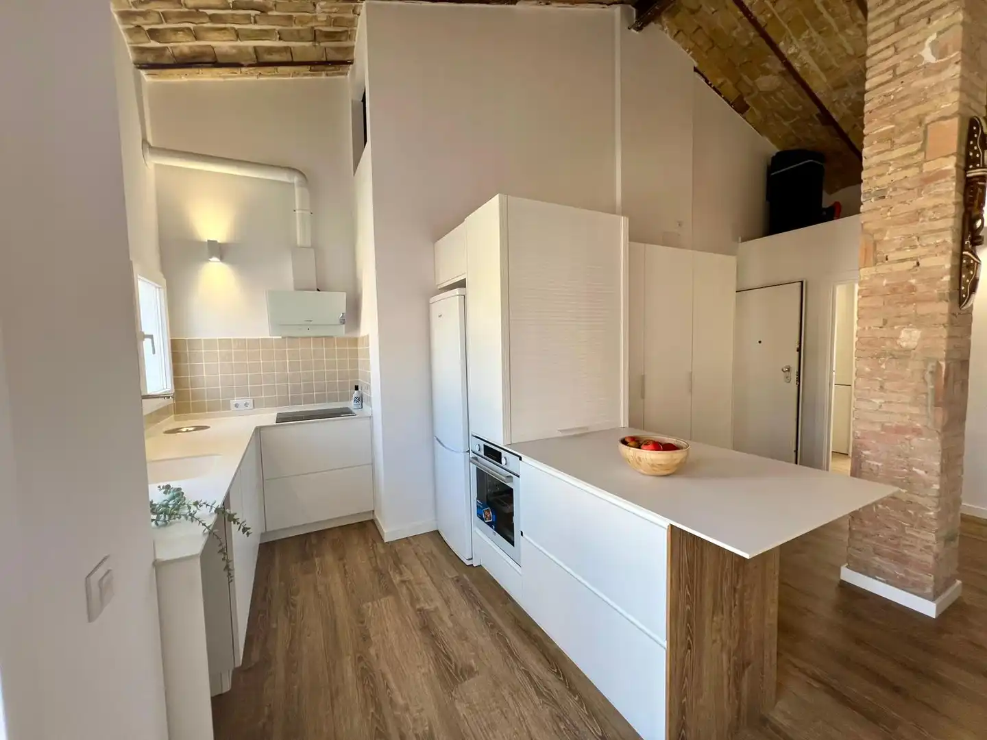 Cocina de Piso de alquiler en Sagunto / Sagunt con Aire acondicionado, Amueblado y Horno