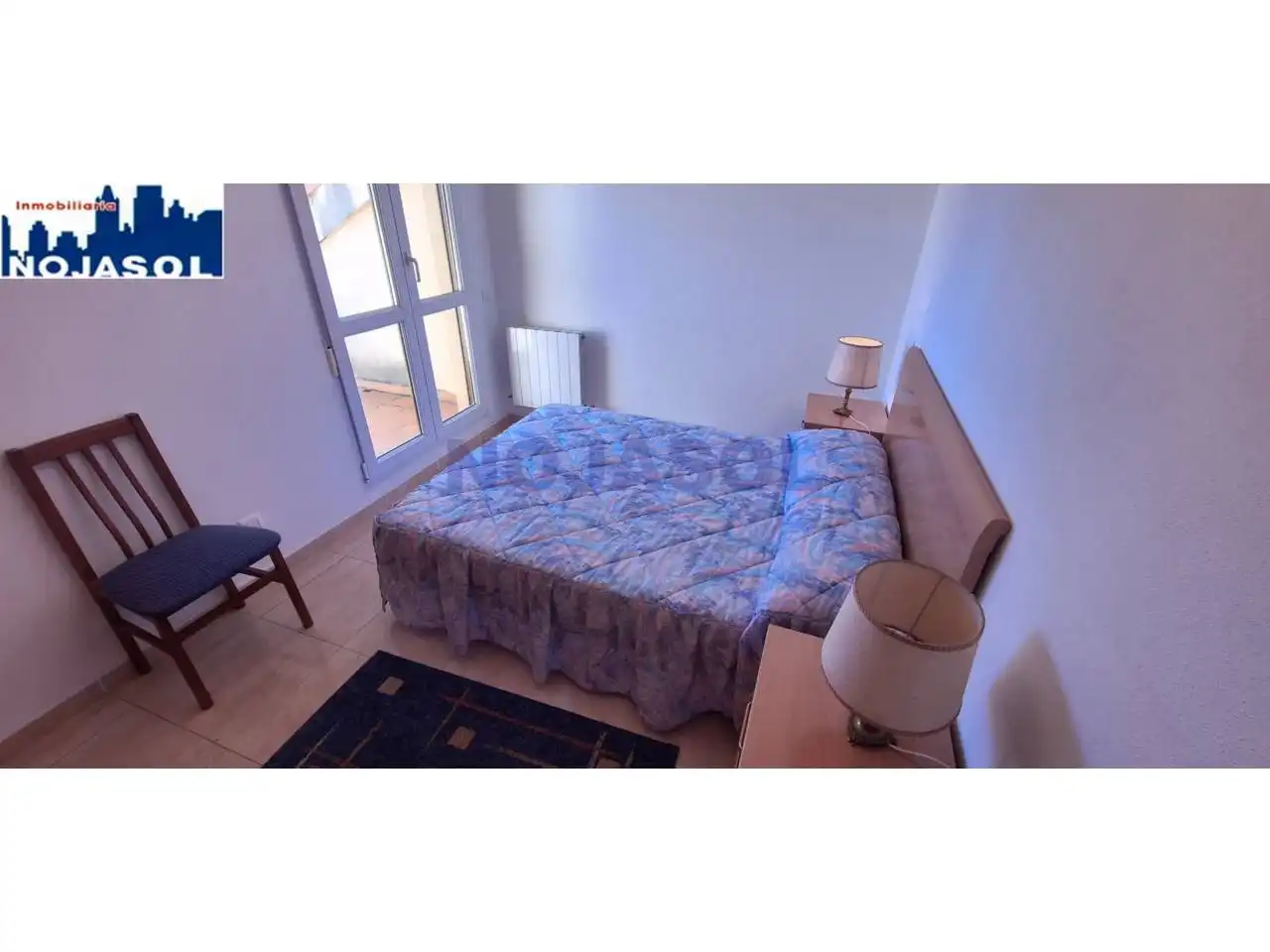 Schlafzimmer von Dachboden zur Miete in Noja mit Heizung, Terrasse und Möbliert