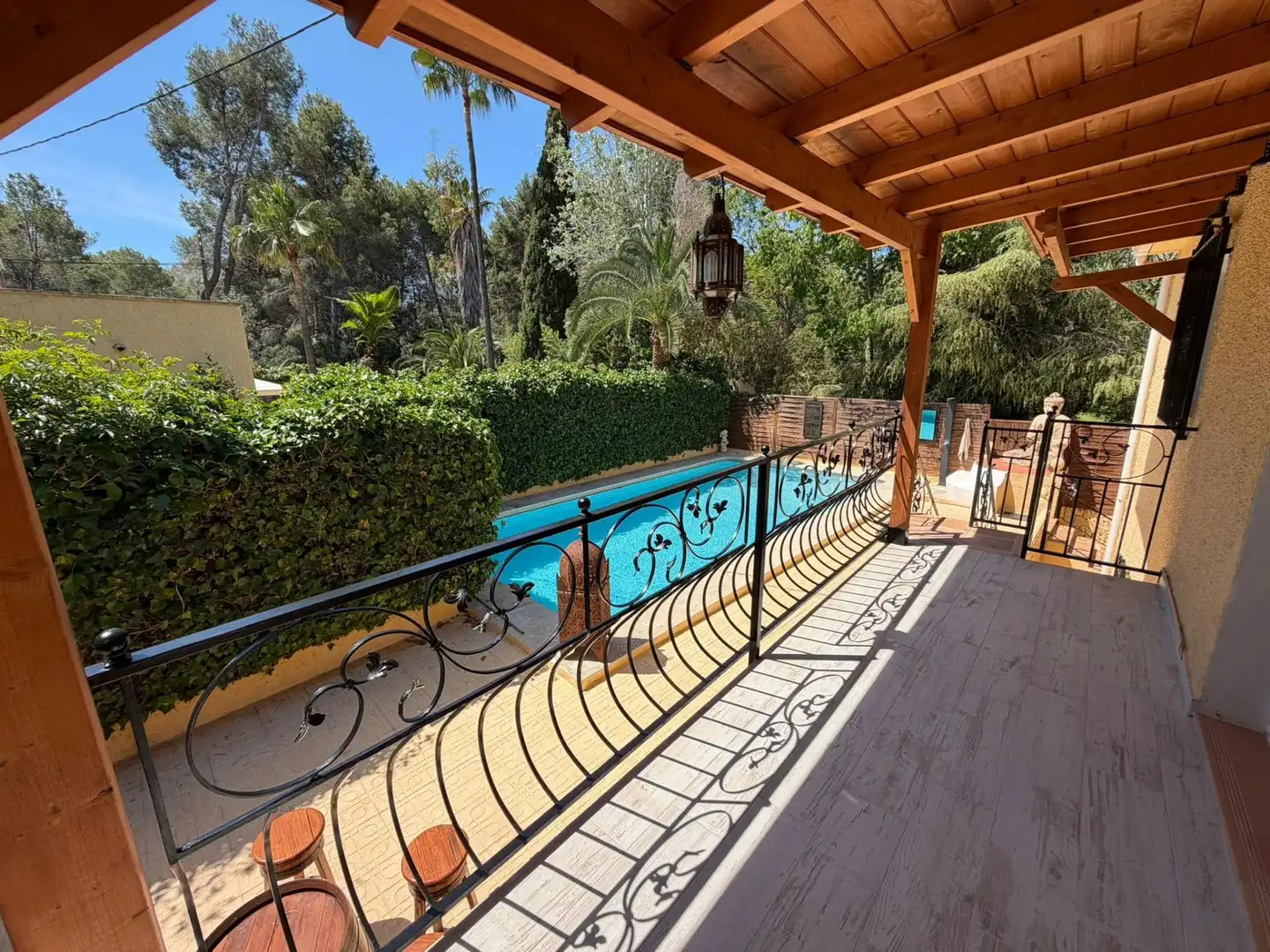 Terraza de Casa o chalet de alquiler en L'Alfàs del Pi con Aire acondicionado, Jardín privado y Piscina