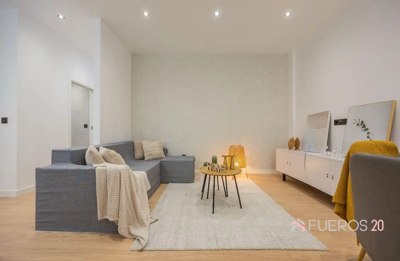 Sala de estar de Piso en venta en Getxo  con Calefacción y Amueblado