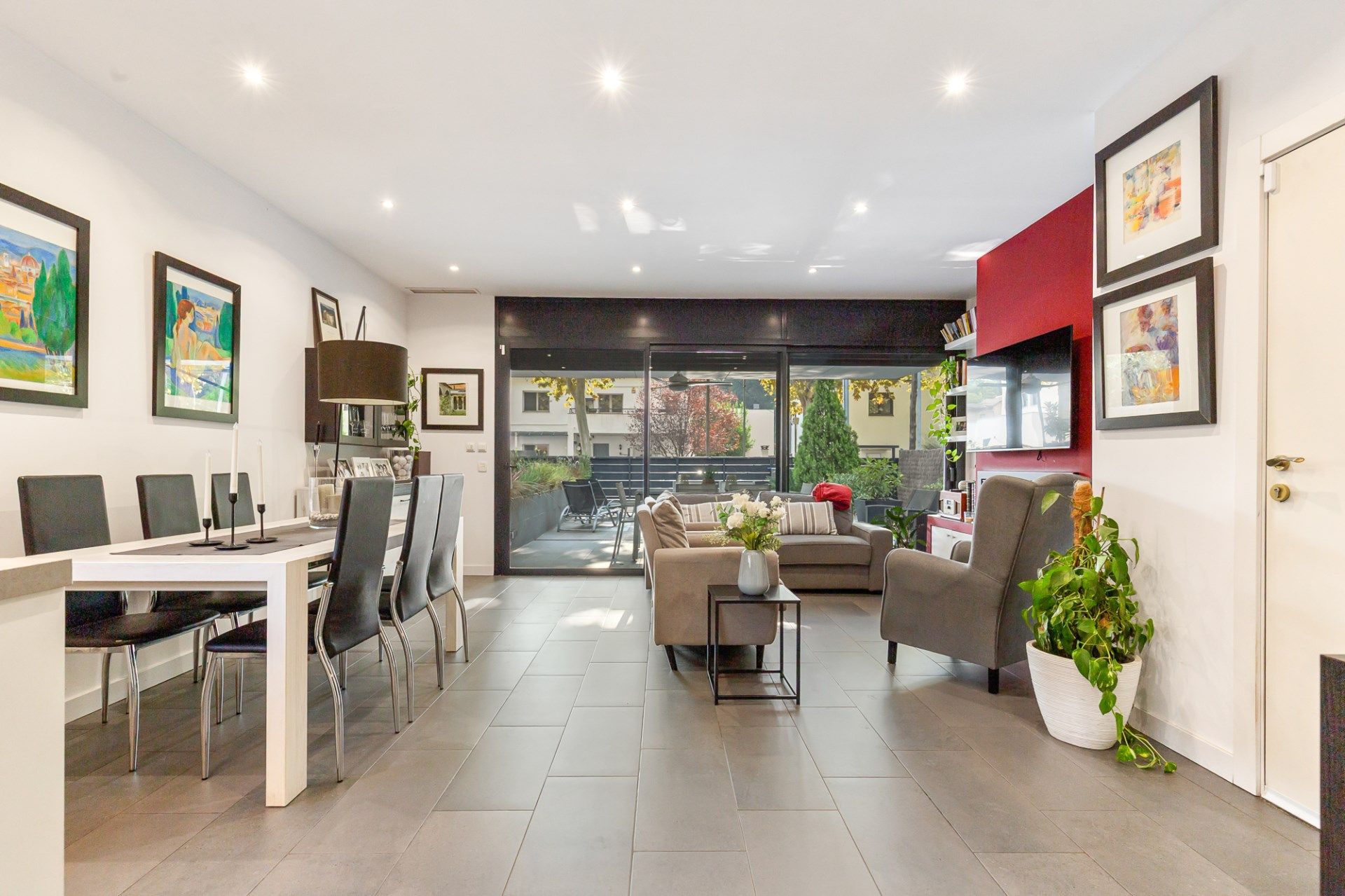 Living room of House or chalet for sale in Sant Cugat del Vallès  with Air Conditioner, Heating and Terrace