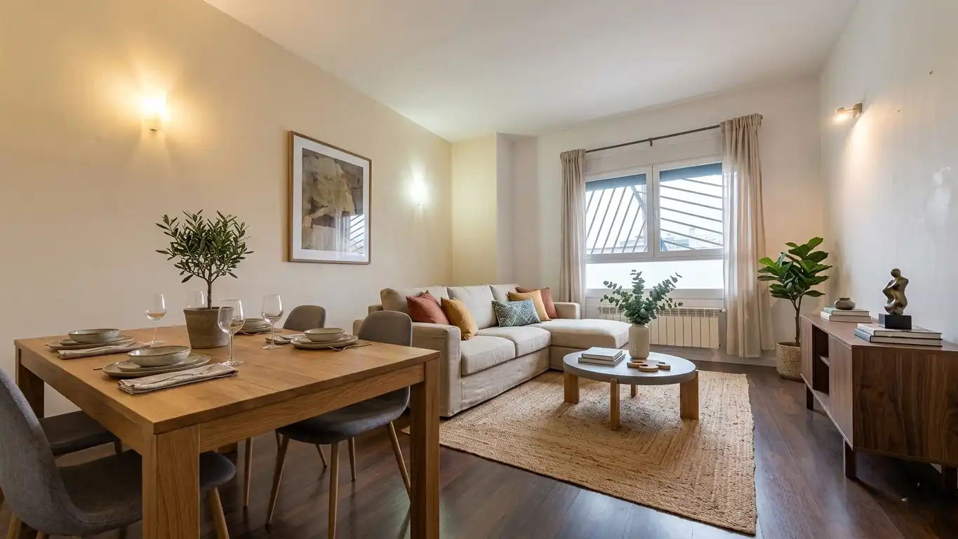 Sala de estar de Piso en venta en Madrid con Aire acondicionado, Calefacción y Jardín privado