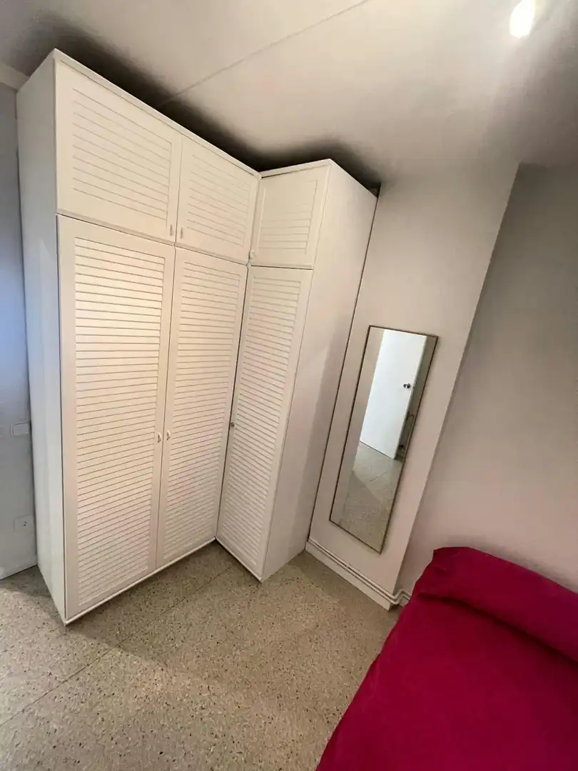 Schlafzimmer von Wohnung zur Miete in Barcelona mit Heizung, Möbliert und Waschmaschine