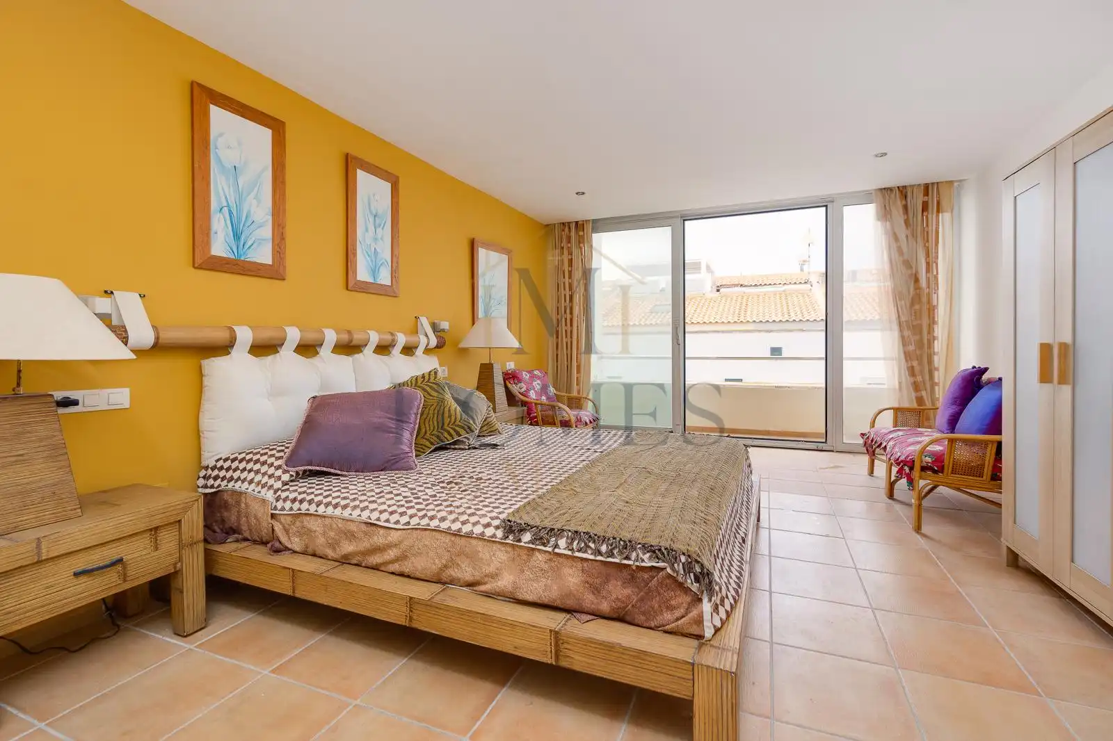 Dormitori de Casa adosada en venda en Alicante / Alacant amb Aire condicionat, Moblat i Balcó