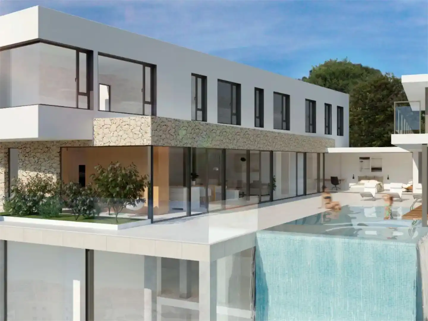 Vista exterior de Casa o xalet en venda en Alicante / Alacant amb Aire condicionat, Piscina i Balcó
