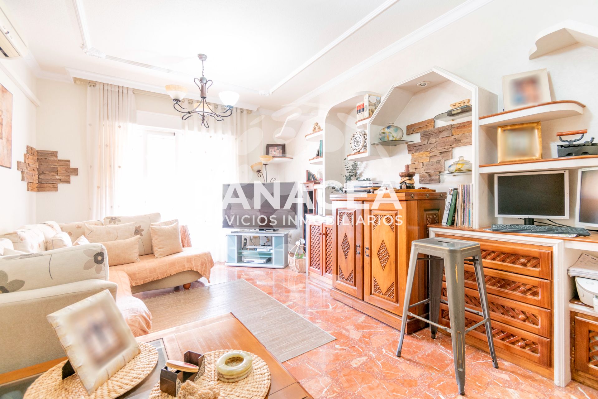 Living room of Flat for sale in El Ejido  with Storage room, Furnished and Oven