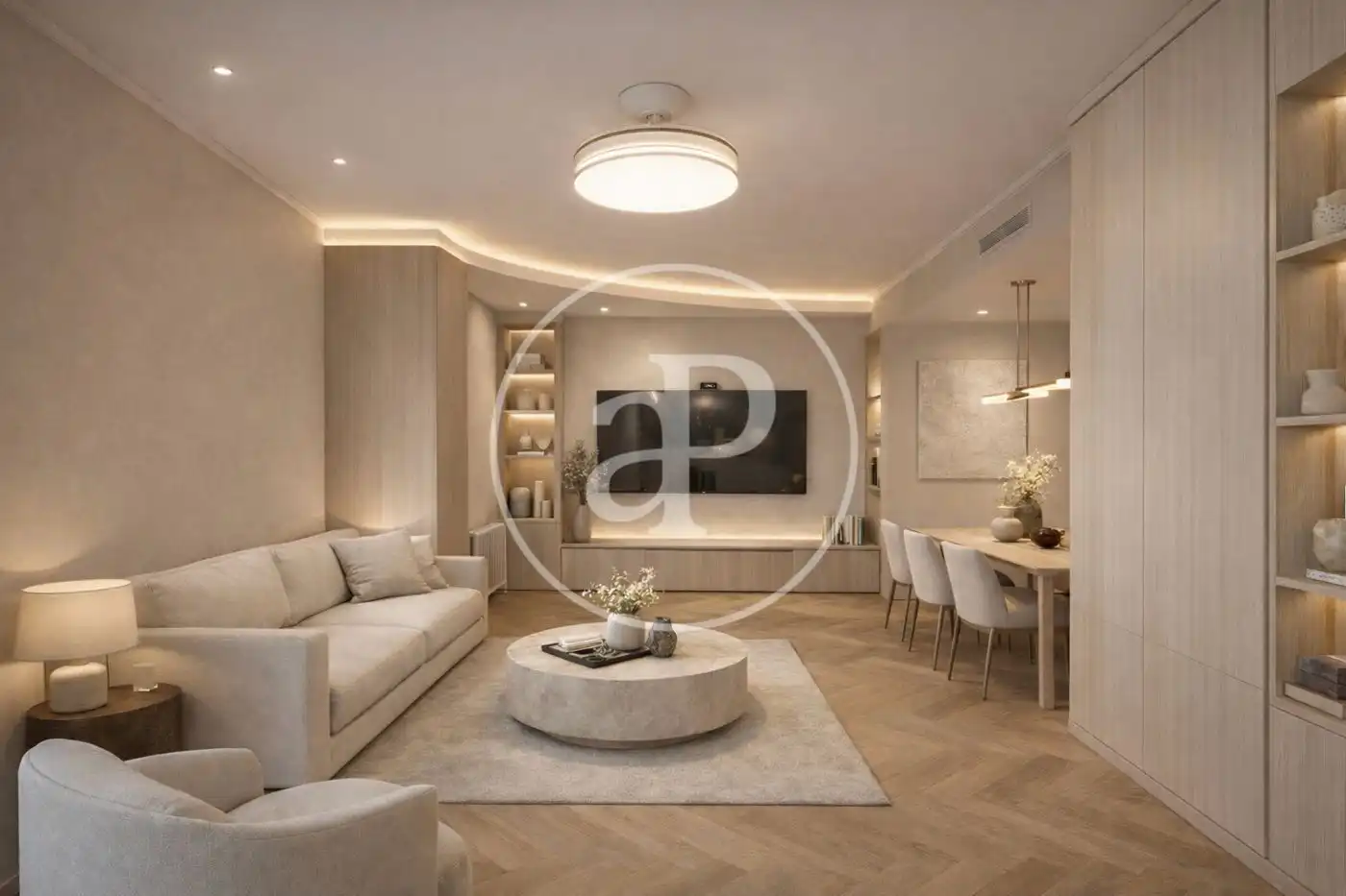 Living room of Flat for sale in Valencia  with Air Conditioner, Heating and Private garden