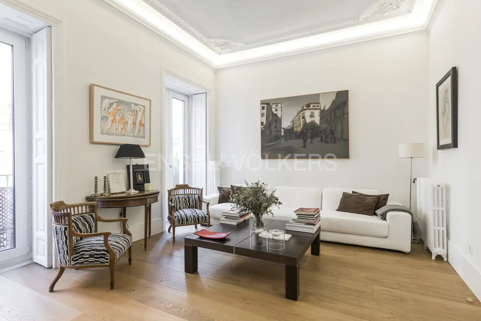 Living room of Flat for rent in Madrid  with Heating and Furnished