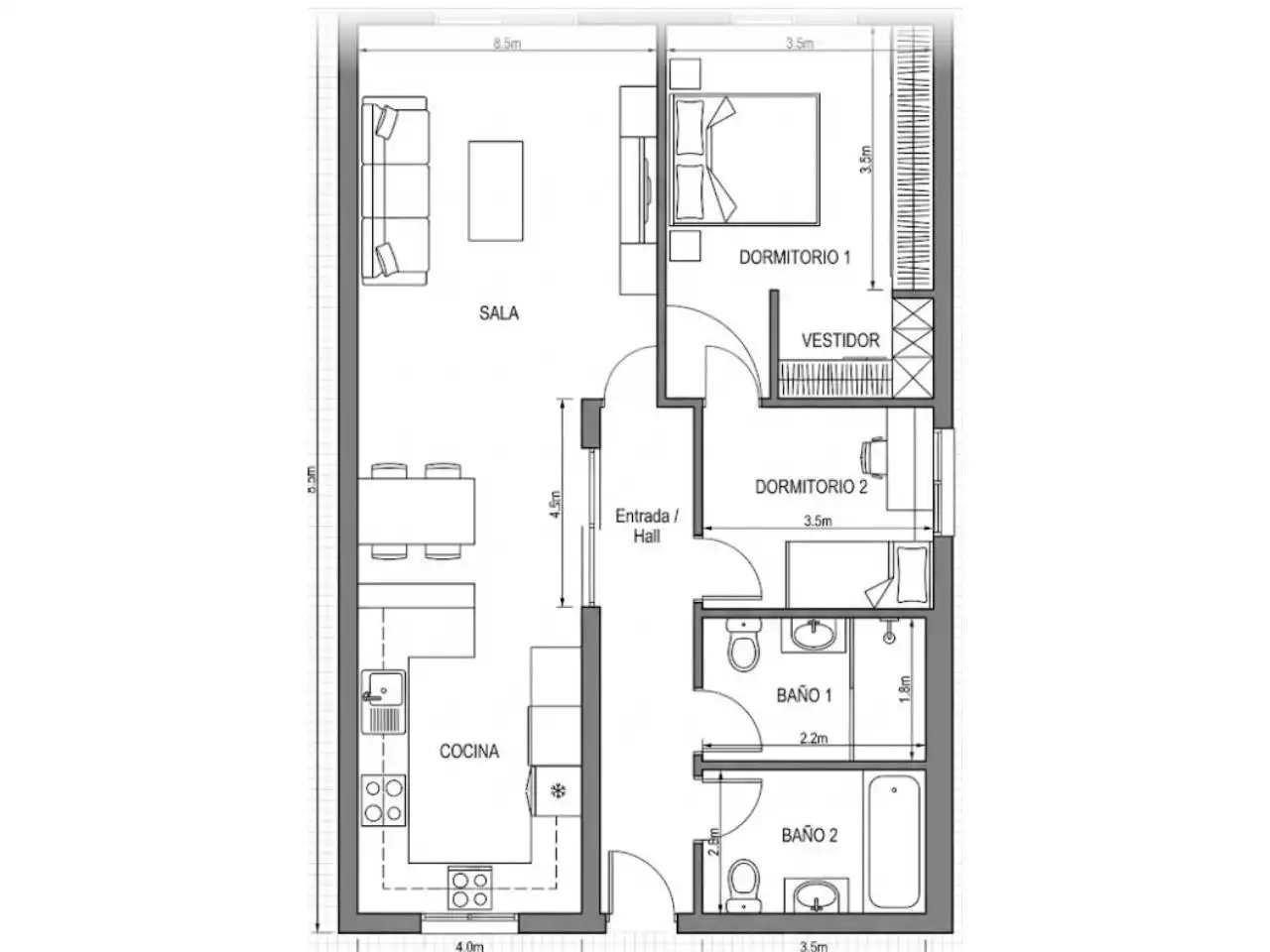 Piso en venta en Ocaña con Calefacción, Parquet y Amueblado