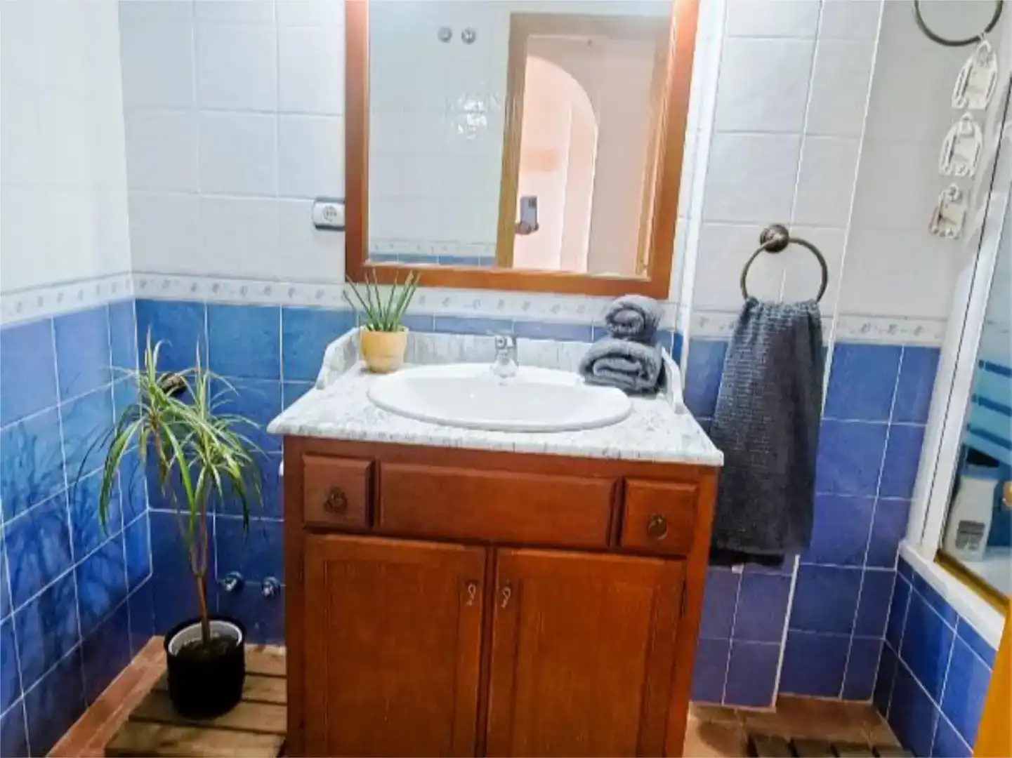 Badezimmer von Wohnung zur Miete in Mojácar mit Klimaanlage und Schwimmbad
