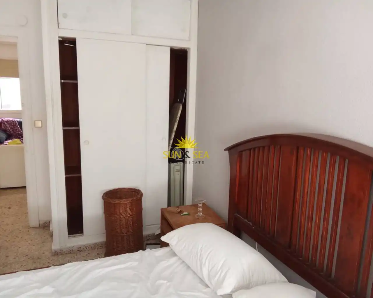 Bedroom of Apartments for rent in Santa Pola  with Air Conditioner, Heating and Furnished