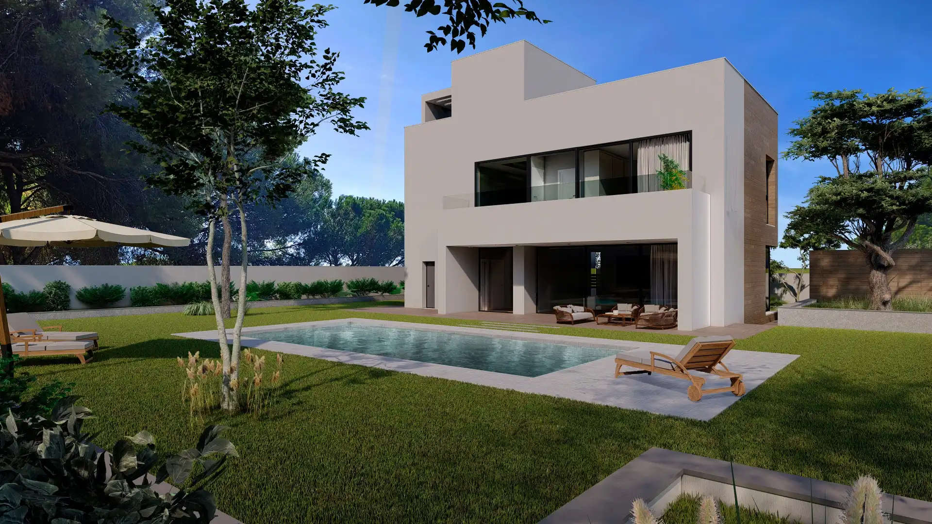 Chalet con piscina en venta en Calle Romero