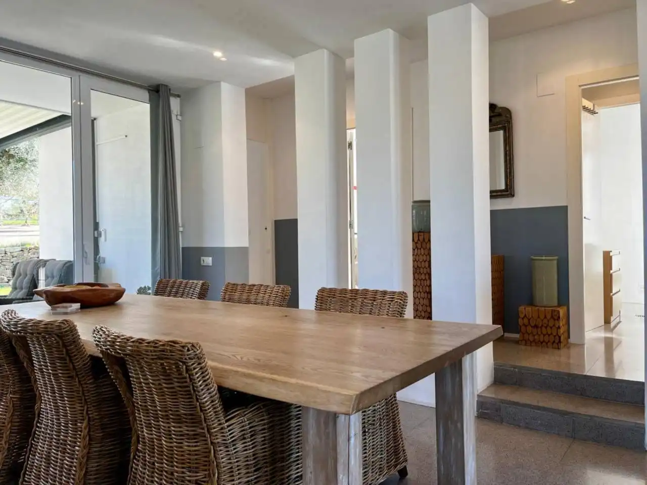 Menjador de Finca rústica en venda en San Jorge / Sant Jordi amb Calefacció, Jardí privat i Terrassa