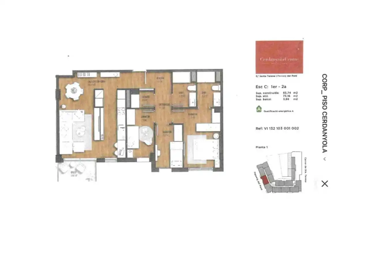 Wohnung mit Terrasse zum Verkauf in Calle Santa Teresa, imagen 15