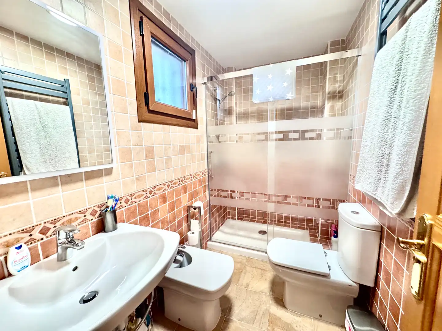 Baño de Apartamento en venta en Paterna del Río con Terraza, Trastero y Amueblado