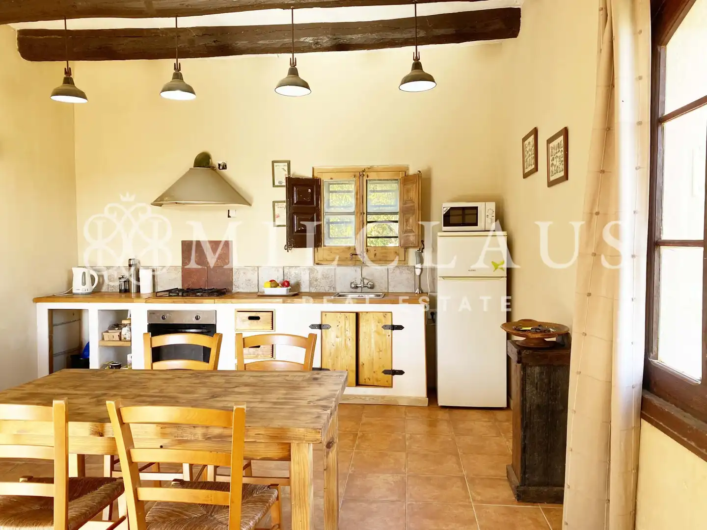 Cuina de Finca rústica en venda en Talamanca amb Aire condicionat, Calefacció i Jardí privat