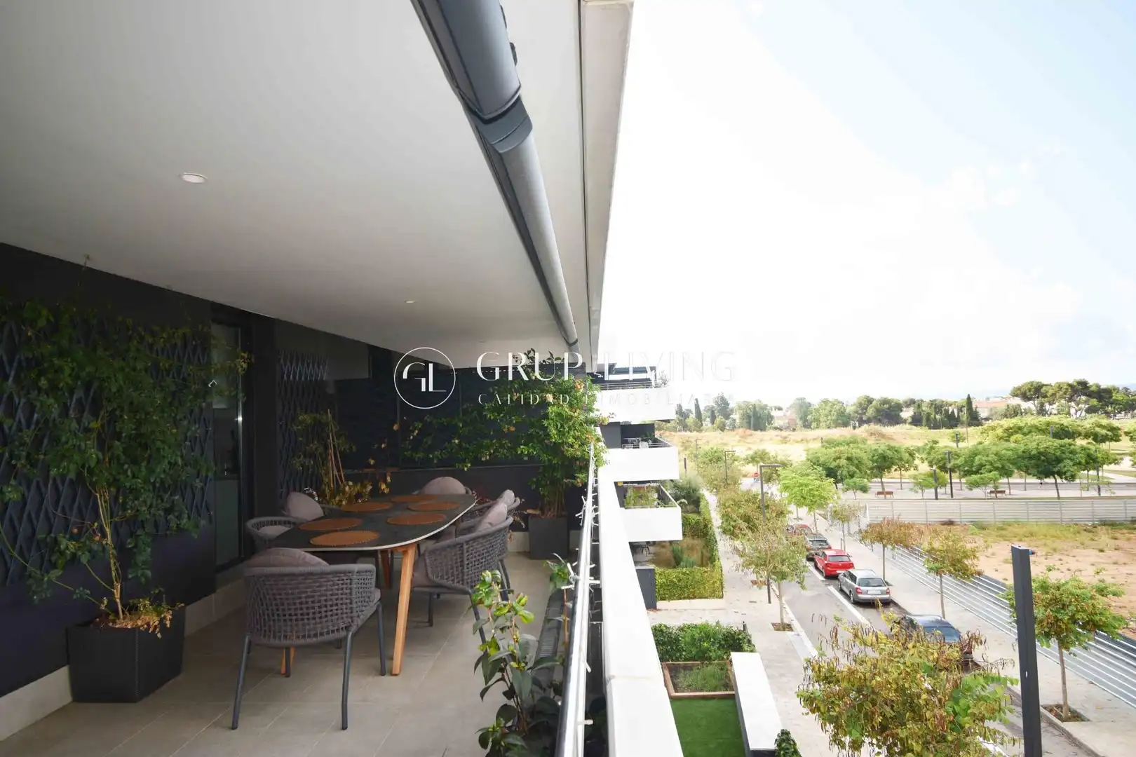 Terrasse von Wohnung zur Miete in Sitges mit Heizung, Privatgarten und Parkett