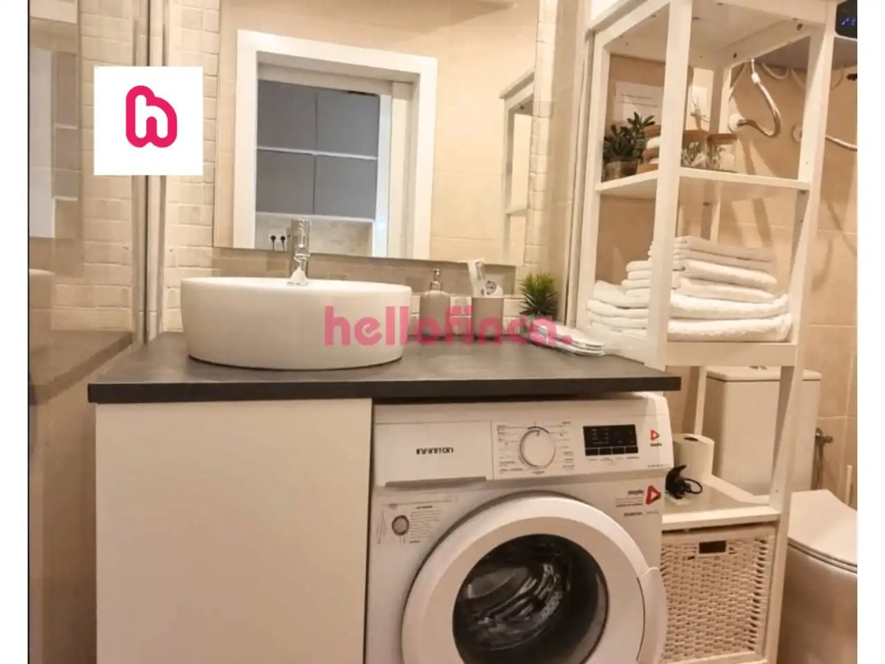 Baño de Piso en venta en Alicante / Alacant con Aire acondicionado, Terraza y Amueblado