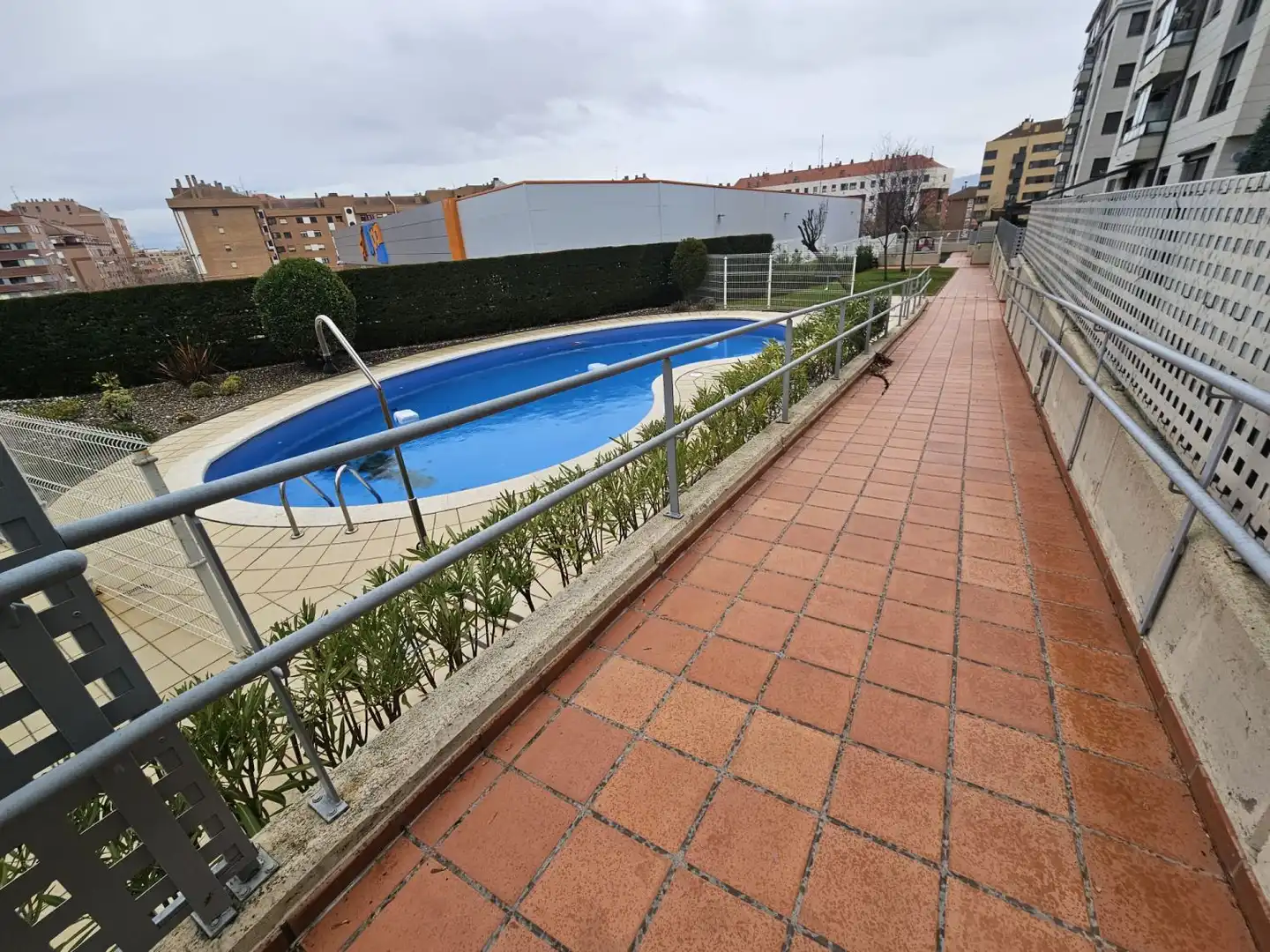 Swimming pool of Flat for sale in  Logroño  with Heating, Parquet flooring and Storage room
