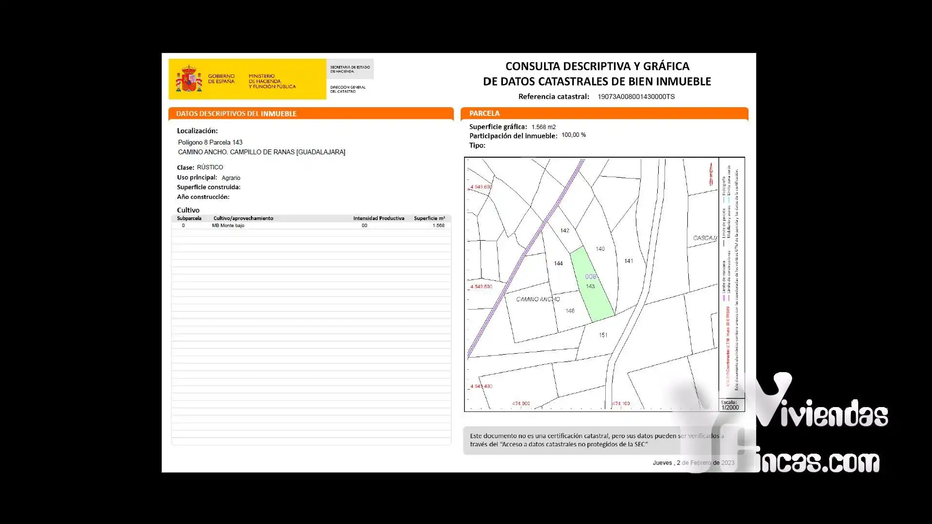 Terreno rústico en venta en Campillo de Ranas, imagen 18