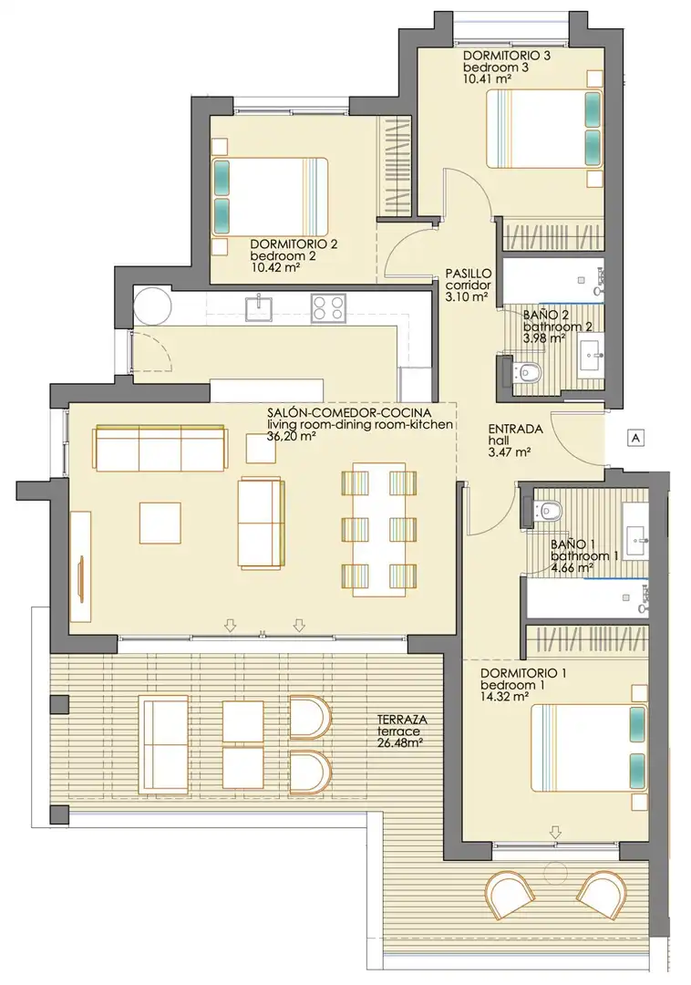Apartamento con piscina en venta en Costa Natura, imagen 23