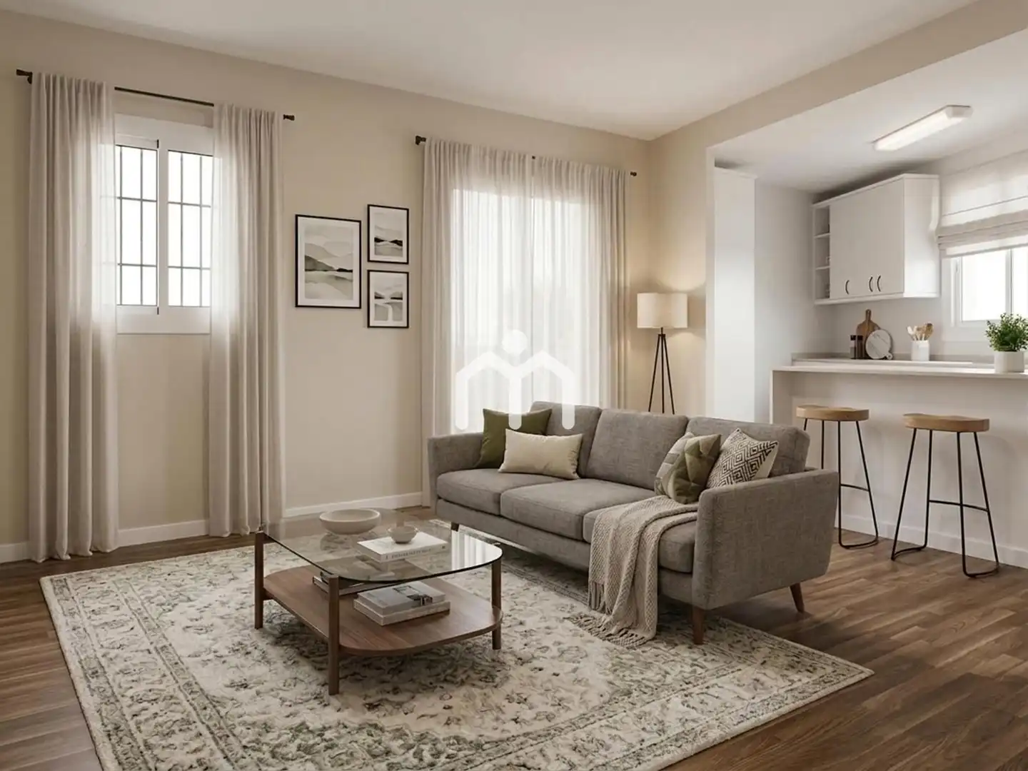 Sala de estar de Piso en venta en Santa Coloma de Gramenet