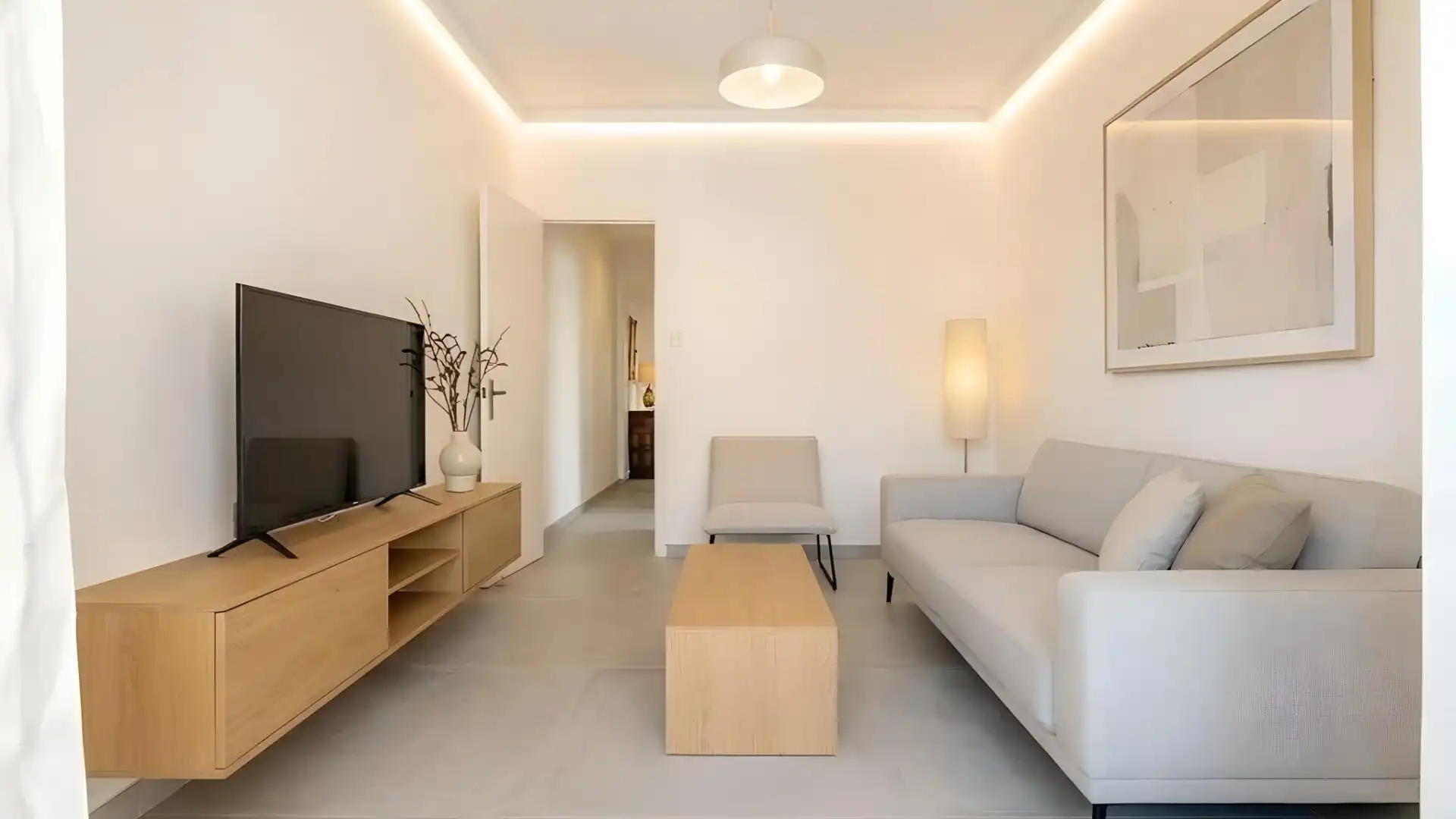 Living room of Flat for sale in  Granada Capital  with Air Conditioner and Balcony