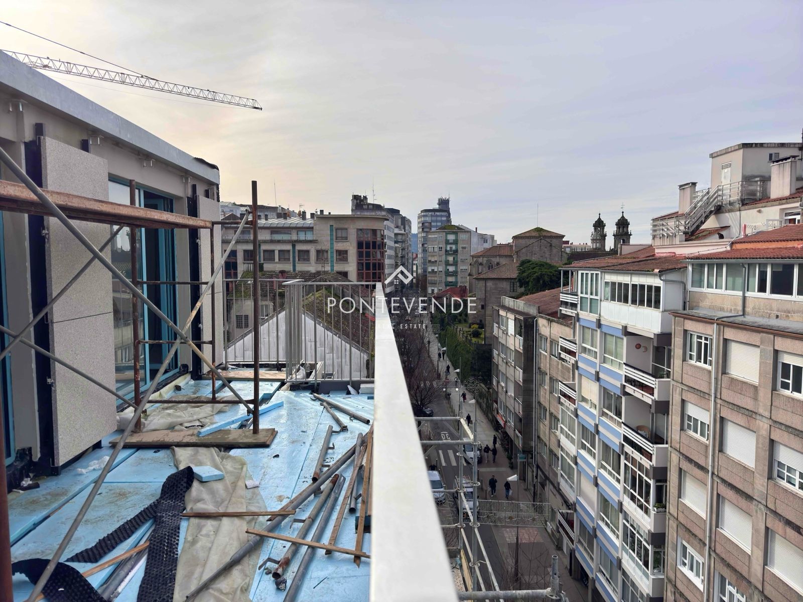 Vista exterior de Ático en venta en Pontevedra Capital  con Aire acondicionado, Calefacción y Terraza