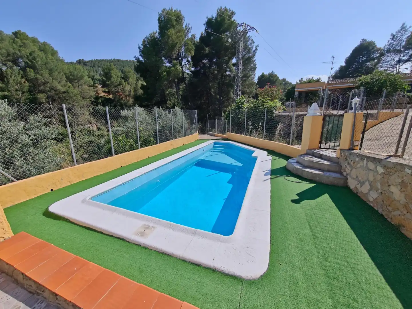 Swimming pool of Houses for sale in Yátova  with Private garden, Terrace and Storage room