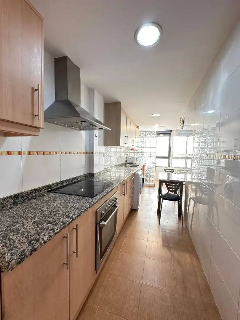 Kitchen of Flat for rent in Vila-real  with Air Conditioner, Heating and Furnished