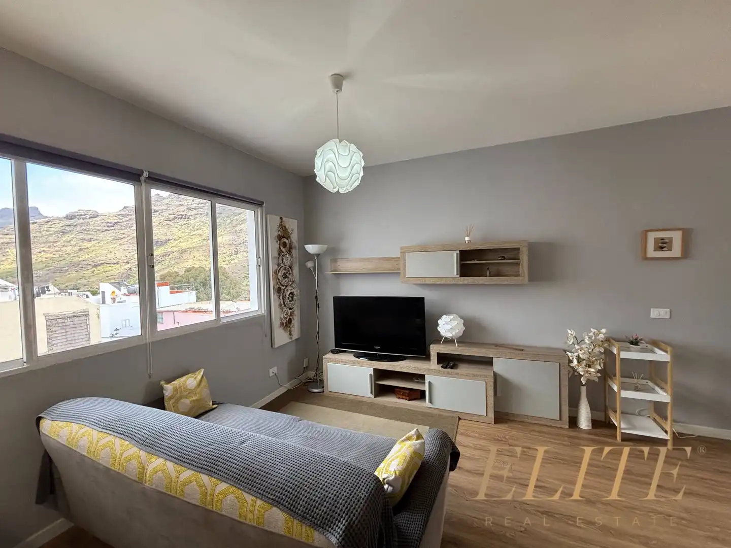 Sala de estar de Piso de alquiler en Mogán