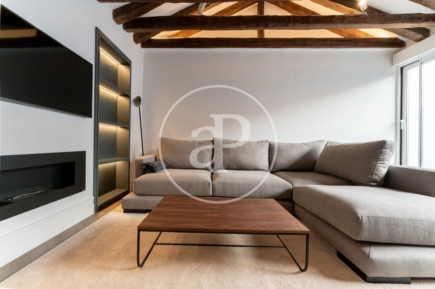 Sala d'estar de Àtic en venda en  Madrid Capital amb Aire condicionat, Calefacció i Terrassa