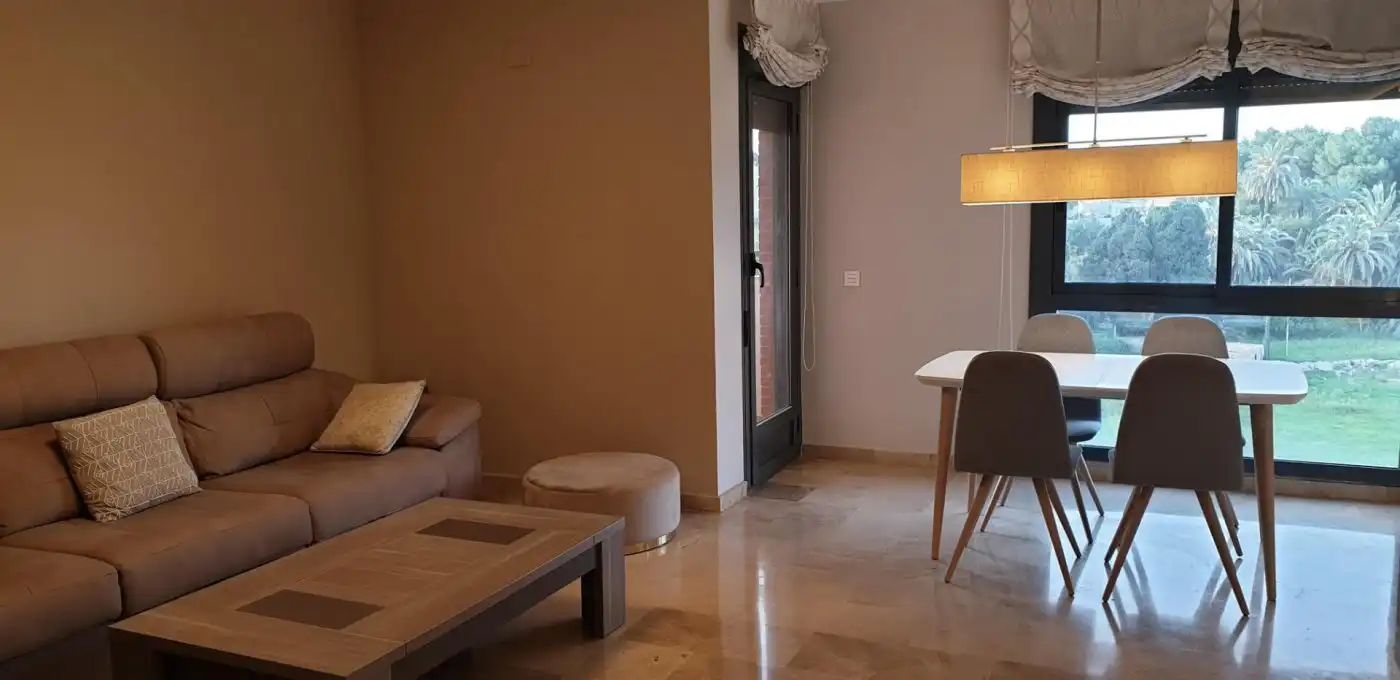 Living room of Flat for rent in Alicante / Alacant  with Air Conditioner, Terrace and Furnished