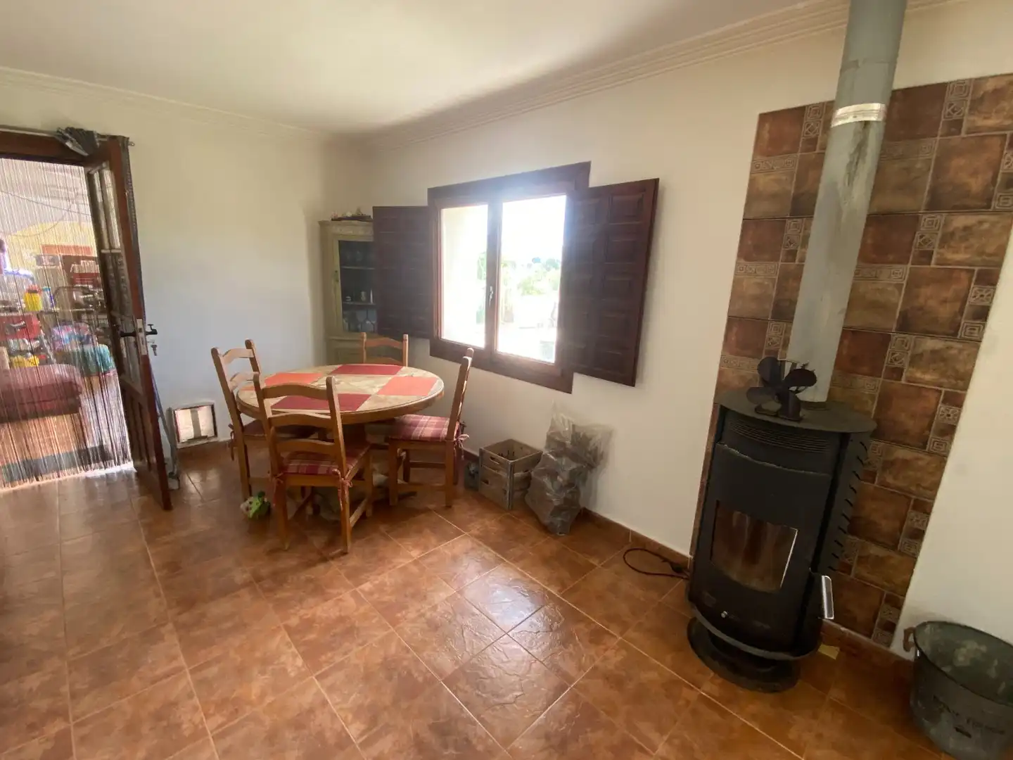 Comedor de Finca rústica en venta en Sax con Aire acondicionado, Calefacción y Jardín privado