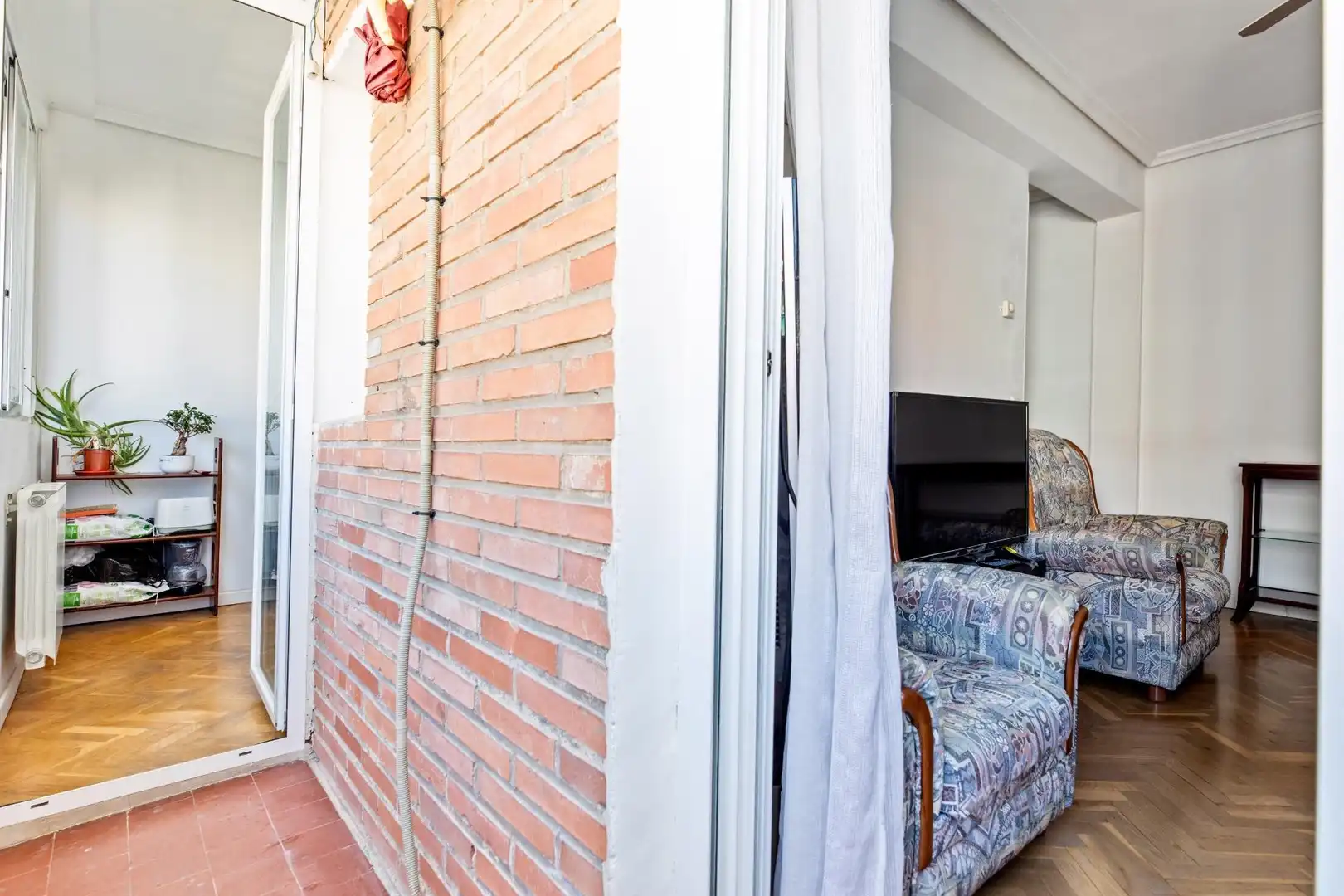 Balcony of Flat for sale in Madrid  with Air Conditioner, Heating and Parquet flooring