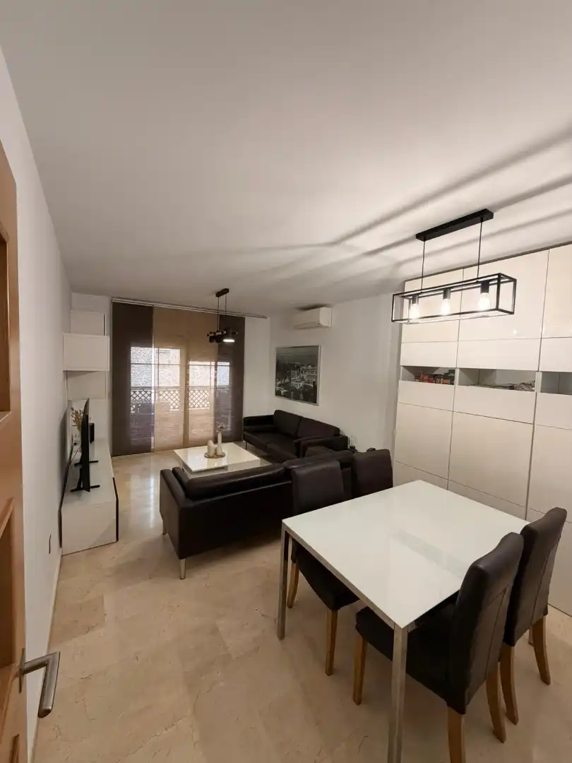 Sala de estar de Piso en venta en Benalmádena con Aire acondicionado, Calefacción y Parquet