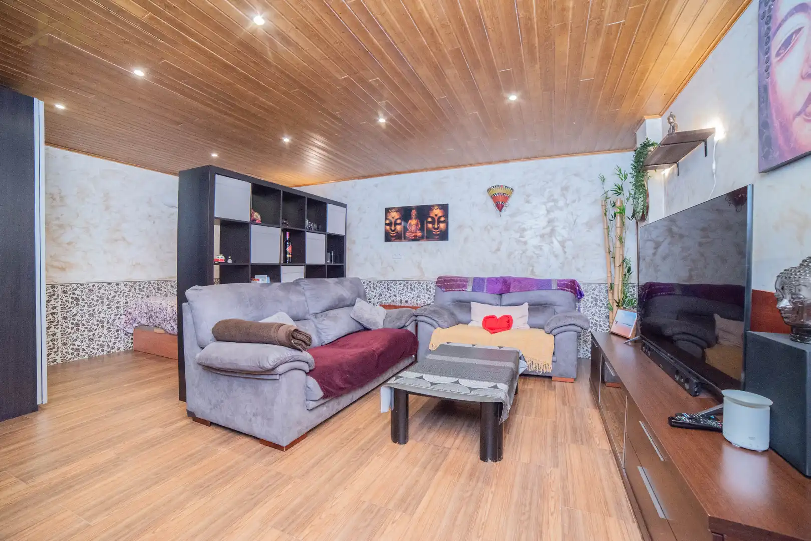 Sala de estar de Casa adosada en venta en Navalcarnero con Aire acondicionado, Calefacción y Jardín privado