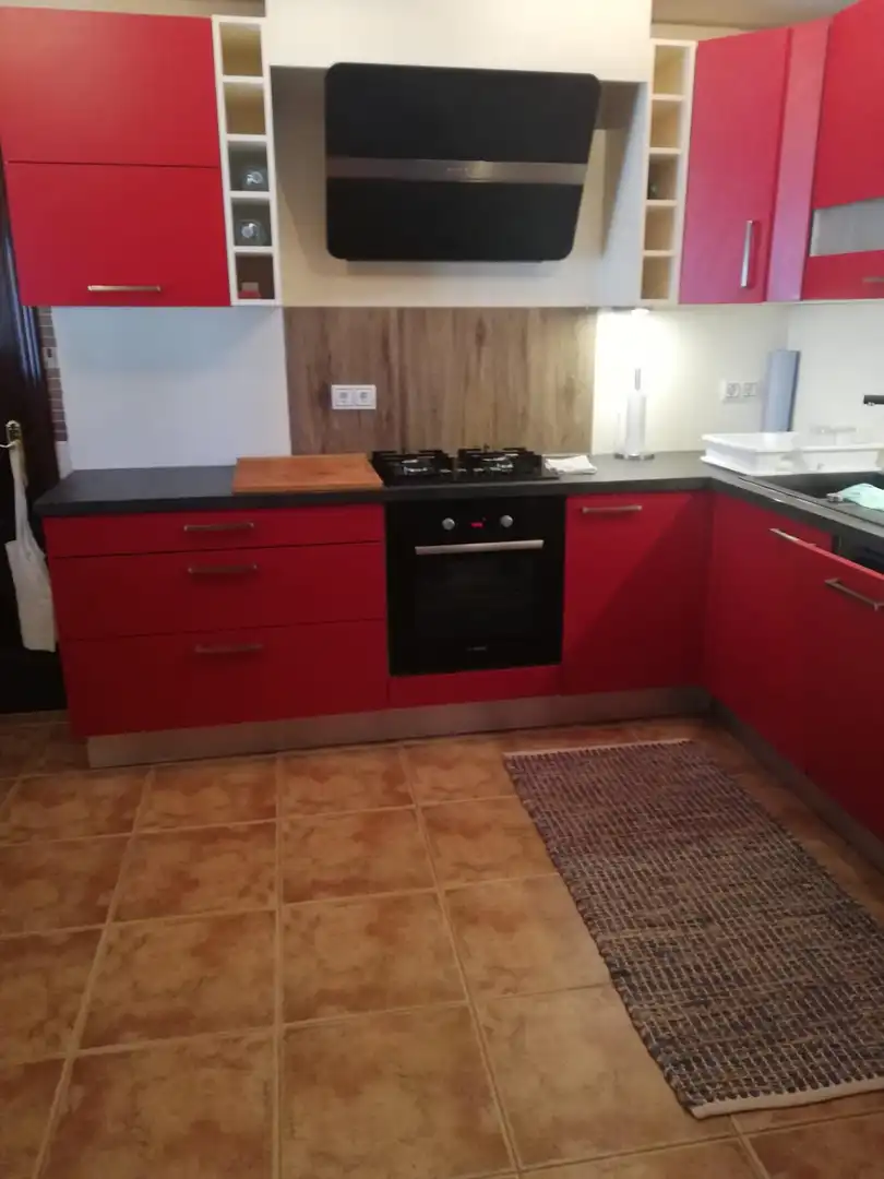 Cuina de Casa o xalet de lloguer en Chiclana de la Frontera amb Aire condicionat, Jardí privat i Terrassa