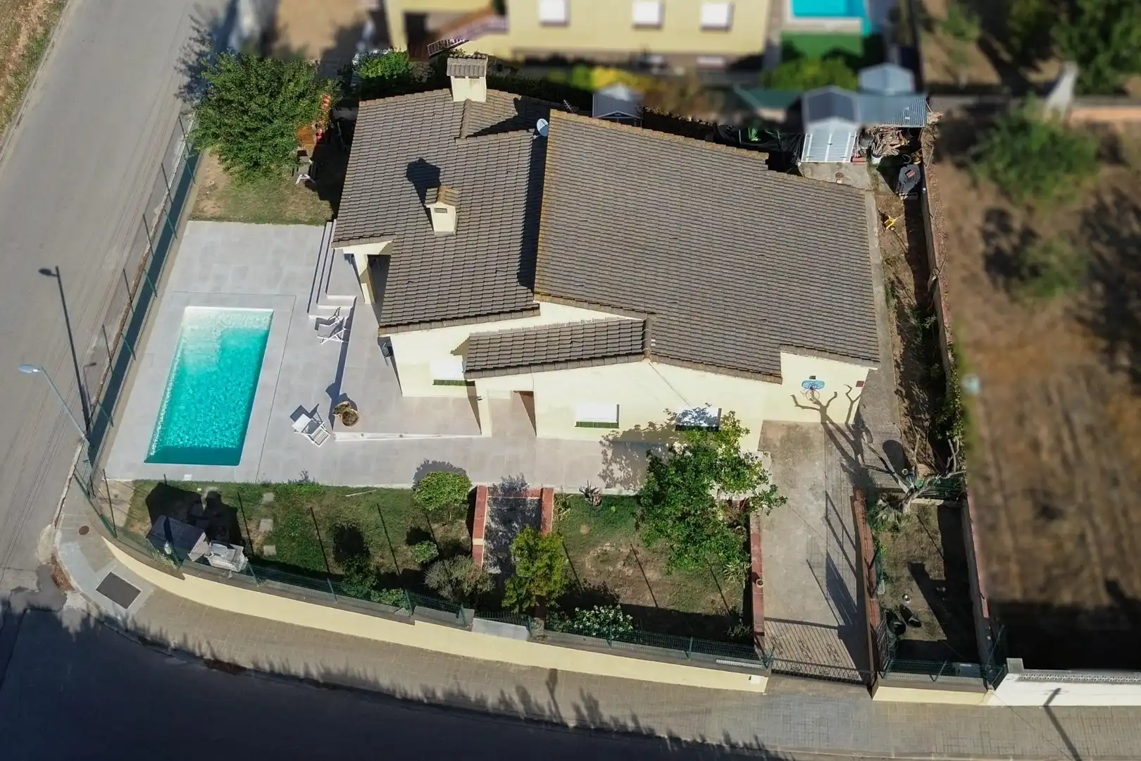 Vista exterior de Casa o chalet en venta en Bàscara con Aire acondicionado, Jardín privado y Parquet