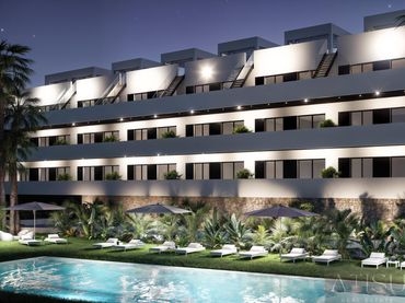 Apartamento con piscina en venta en Balcón de Finestrat - Terra Marina