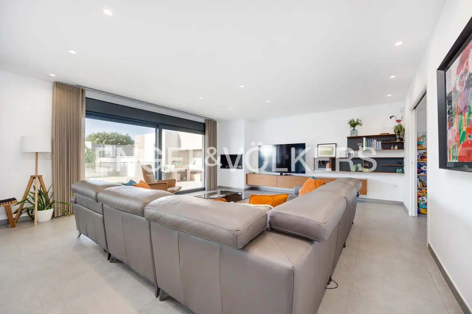 Sala de estar de Casa o chalet en venta en San Pedro del Pinatar con Aire acondicionado, Calefacción y Jardín privado