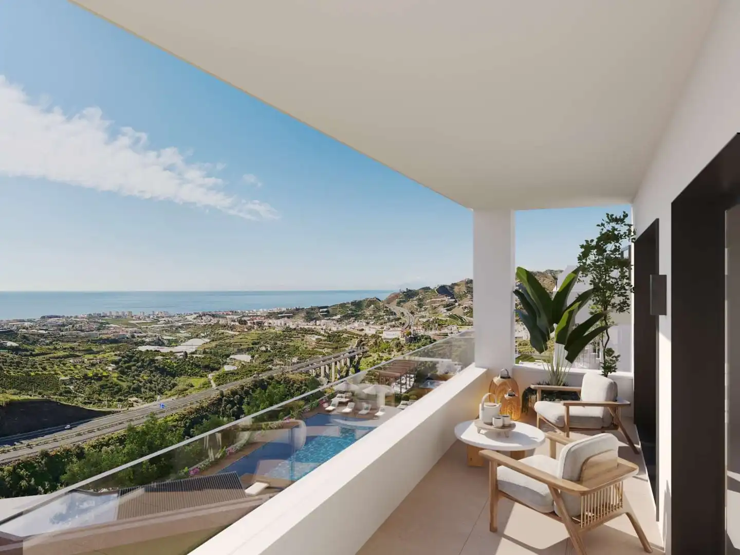 Terraza de Apartamento en venta en Torrox con Calefacción, Terraza y Piscina