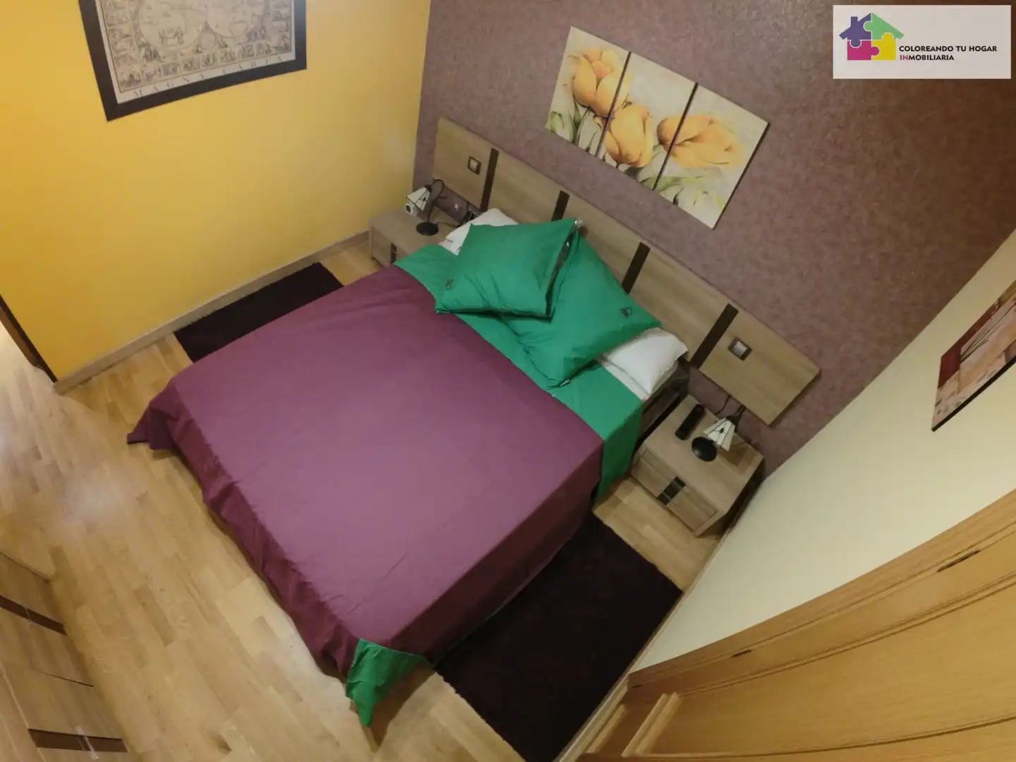 Schlafzimmer von Wohnung zur Miete in León Capital  mit Heizung, Parkett und Terrasse